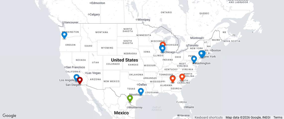 Imperative Logistics office locations across the U.S.